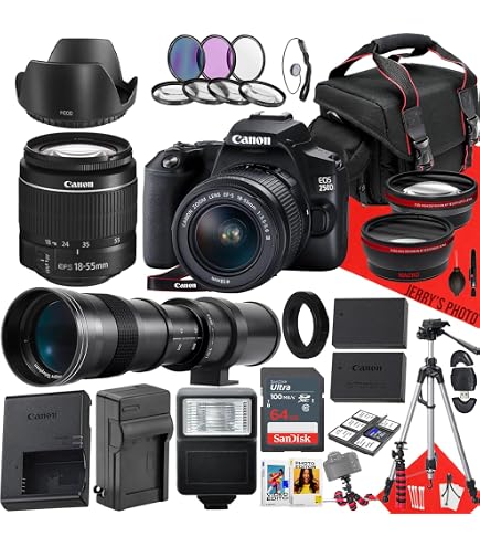 Amazon.com : Canon EOS 250D / Rebel SL3 DSLR Camera with EF-S 18